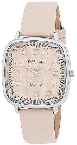 Excellanc Quarzuhr 1900316 Lederimtat, eckig (28 günstig online kaufen