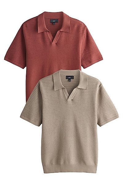 Next Poloshirt Strukturierte, gestrickte Poloshirts, 2er-Pack (2-tlg) günstig online kaufen