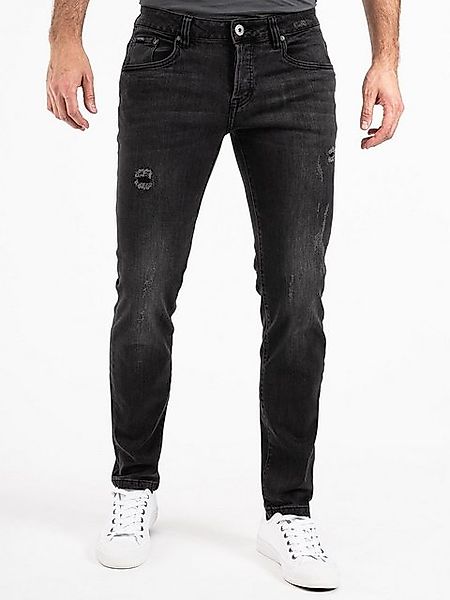 PEAK TIME Slim-fit-Jeans München Herren Jeans mit Stretch-Bund und Destroye günstig online kaufen