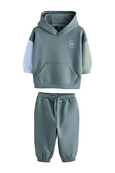 Next Sweatanzug Blockfarben-Kapuzensweatshirt und Jogginghose (2-tlg) günstig online kaufen