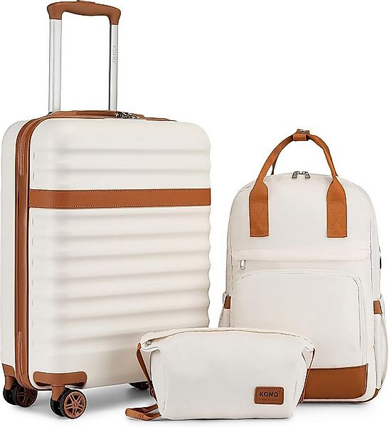 KONO Trolley Handgepäck Koffer Reisekoffer von ABS+PC Hartschalenkoffer günstig online kaufen
