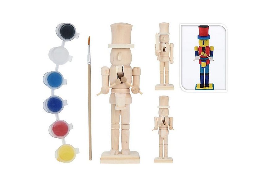 Koopman Dekofigur Nussknacker Malset 18 cm – 12er Set Bastelspaß günstig online kaufen