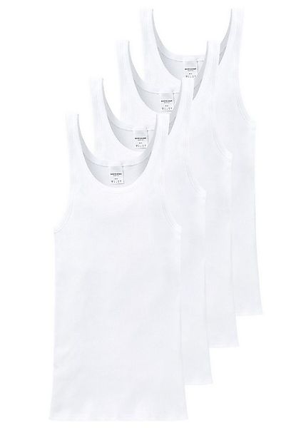 Schiesser Unterhemd Essentials (Mehrpack, 4-St., 4 Stück) Doppelripp, im 4e günstig online kaufen
