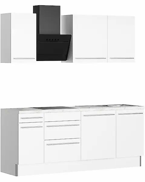KOCHSTATION Küche »KS-Bern2«, Breite 210 cm, wahlweise mit E-Geräten, für a günstig online kaufen