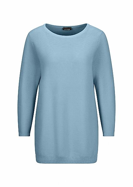 GOLDNER Rundhalspullover "Eleganter Baumwollpullover, Halbarm" U-Boot-Aussc günstig online kaufen