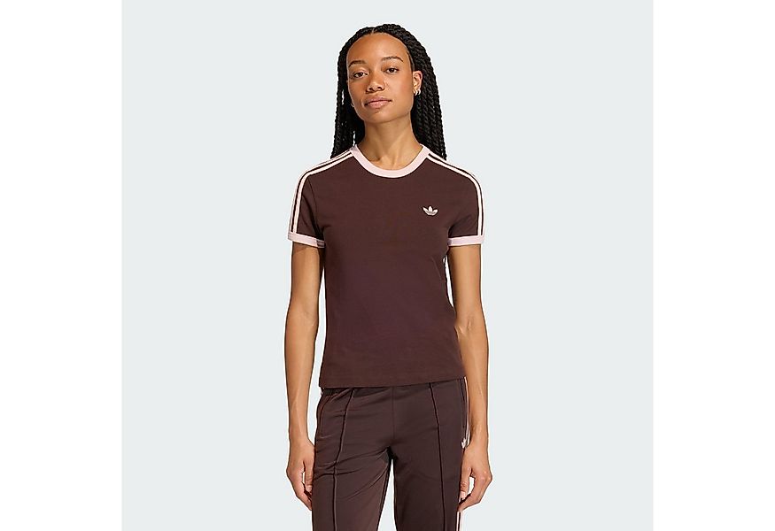 adidas Originals T-Shirt 3-STREIFEN T-SHIRT SCHMAL GESCHNITTEN (1-tlg) günstig online kaufen