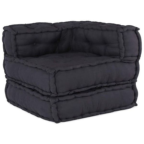 vidaXL Sofa Pouf Modular Sofa Anthrazit 70x70x54 cm Stoff günstig online kaufen