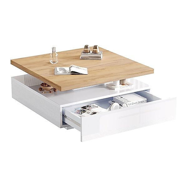 HAUSS SPOLE Couchtisch Hochglanz 2-stufiger quadratische günstig online kaufen