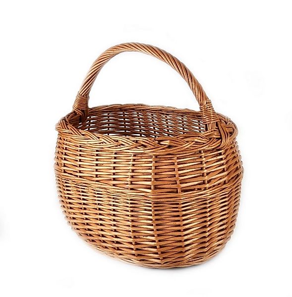 MyBer® Einkaufskorb Weidenkorb Pilzkorb Korb aus Weide geflochten. Handarbe günstig online kaufen