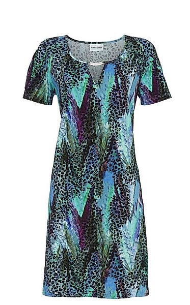 Ringella Sommerkleid Jerseykleid mit Abstraktdessin und Zierelement Leoprin günstig online kaufen