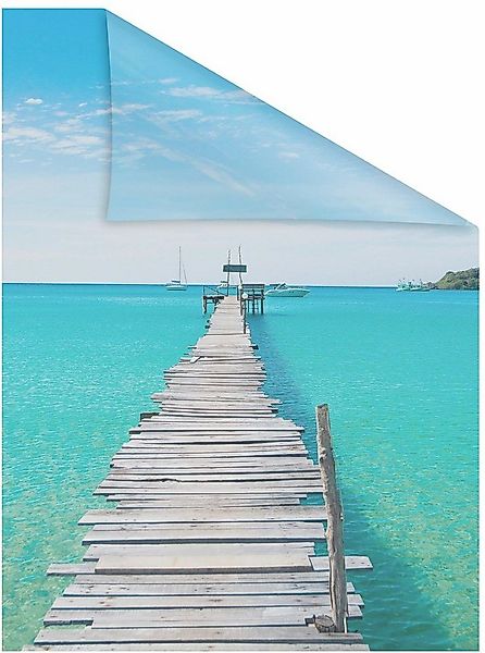 LICHTBLICK ORIGINAL Fensterfolie El Mar, blickdicht, strukturiert, selbstkl günstig online kaufen