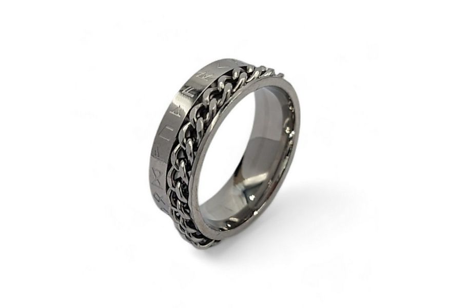 Eyecatcher Fingerring Fidget Spinner Ring. Kette-Runen Anti Stress Ring, Fi günstig online kaufen