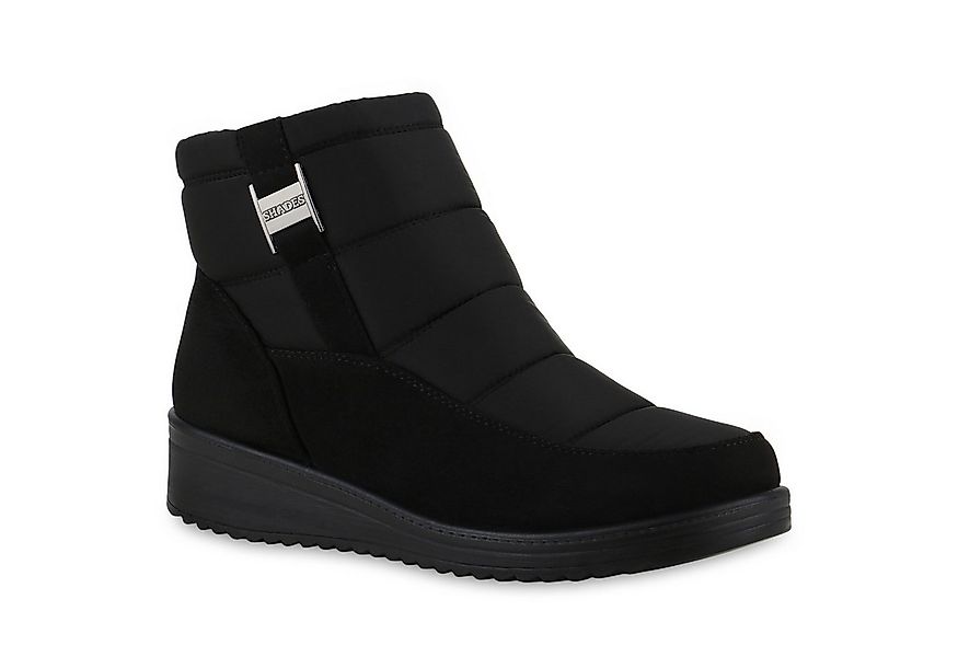 VAN HILL 841407 Winterstiefelette Damen Warm Gefütterte Winter Boots Bequem günstig online kaufen