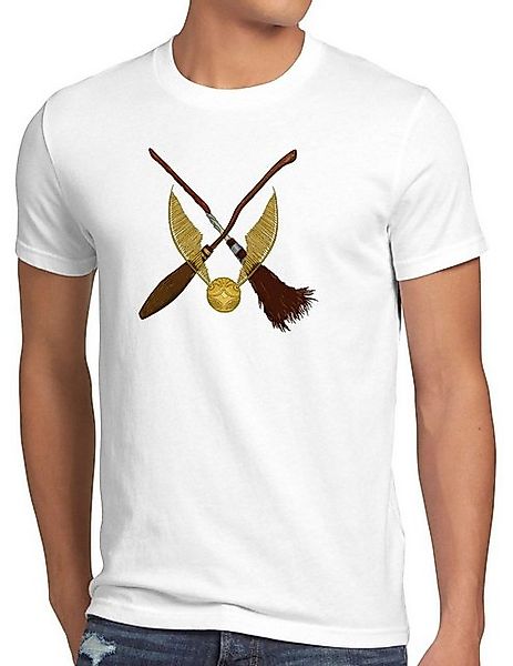 style3 T-Shirt Goldener Schnatz turnier sport besen harry quidditch potter günstig online kaufen