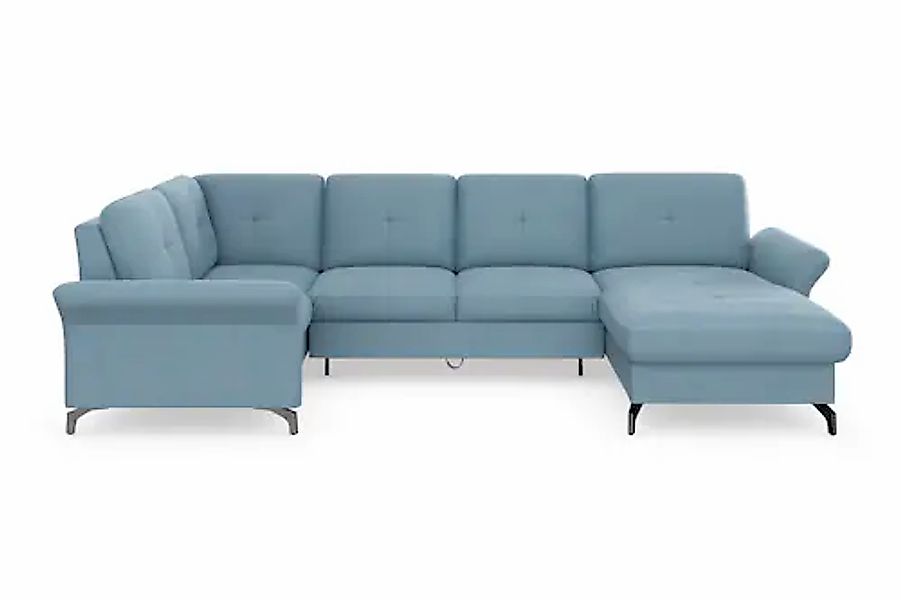 Home affaire Wohnlandschaft »Calando U-Form« wahlweise mit Bettfunktion, Be günstig online kaufen