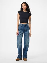 pieces High-waist-Jeans PCKATE HW STRAIGHT JEANS günstig online kaufen