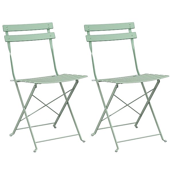 vidaXL Gartenstuhl Gartenstühle 2 Stk. Klappbar günstig online kaufen