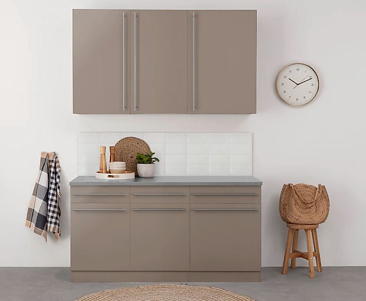 wiho Küchen Pantryküche »Chicago«, ohne E-Geräte, Breite 160 cm günstig online kaufen