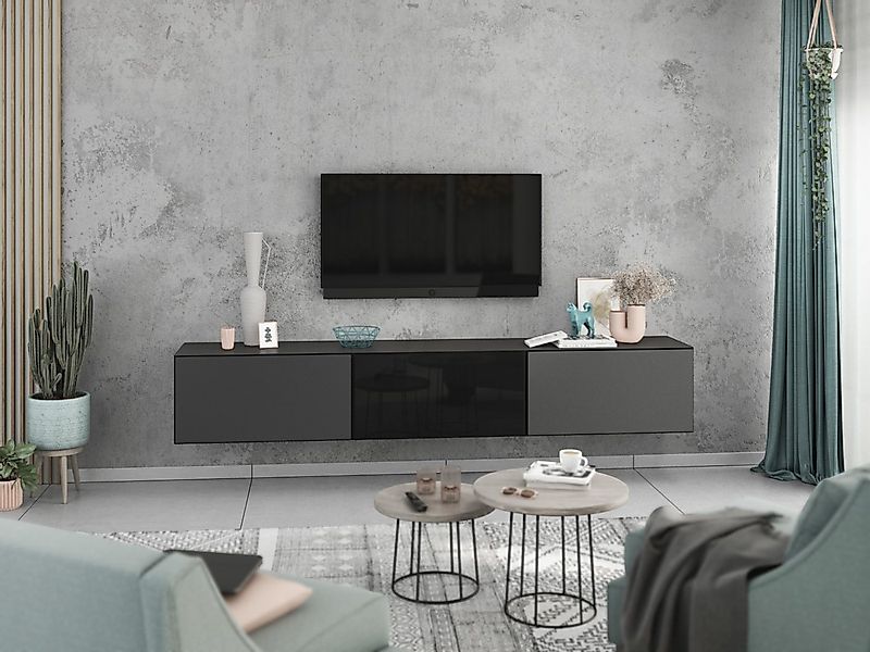 moebel-dich-auf Lowboard VARIANTO 4 (3 tlg., 228 cm breit, TV-Schrank beste günstig online kaufen