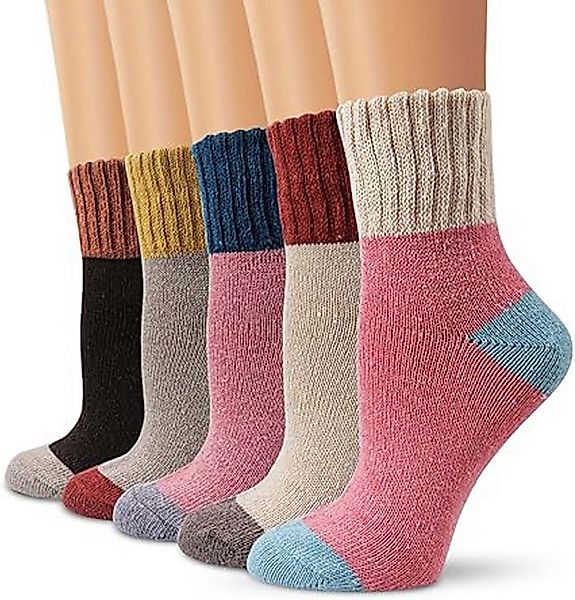 Bextsrack Thermosocken Damen Socken Winter Socken 5 Paar atmungsaktiv warm günstig online kaufen