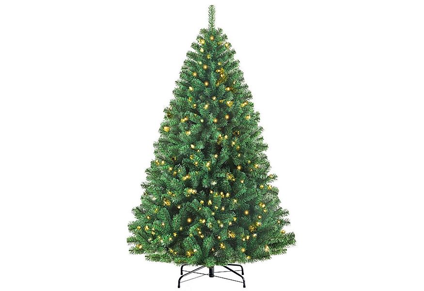 WHEELYOU Künstlicher Weihnachtsbaum PVC Tannenbaum mit 1100 grünen Spitzen günstig online kaufen