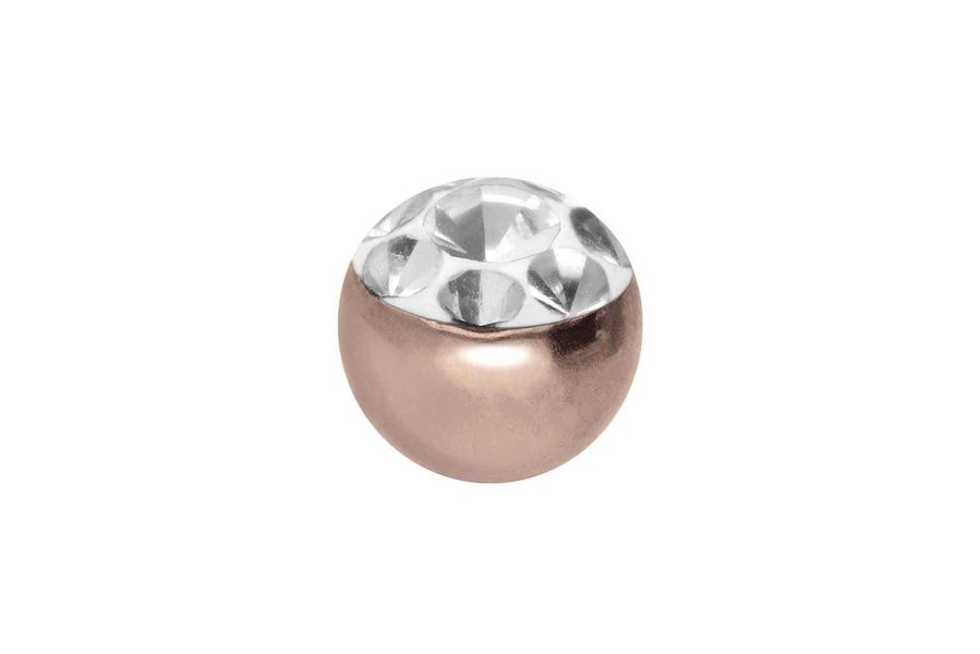 PIERCINGLINE Piercing-Set Chirurgenstahl Schraubkugel MULTIKRISTALLE (Schra günstig online kaufen