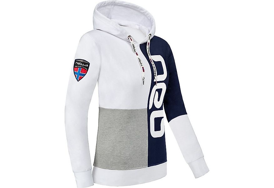 Nebulus Hoodie NEB, P5938 - Damen, grau-navy-weiß, XXL/44 günstig online kaufen