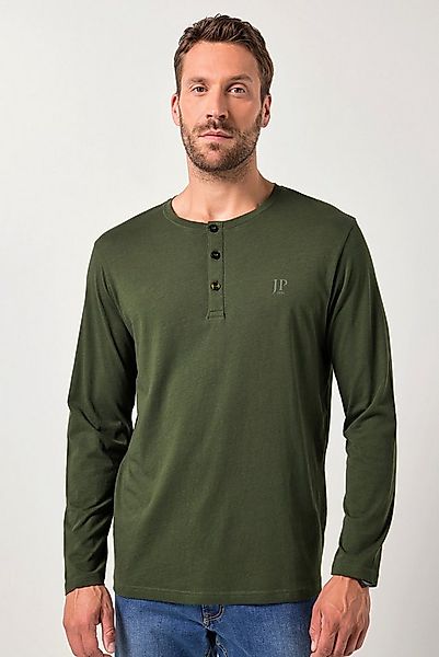 JP1880 T-Shirt JP1880 Henley Basic Shirt Langarm Knopfleiste günstig online kaufen
