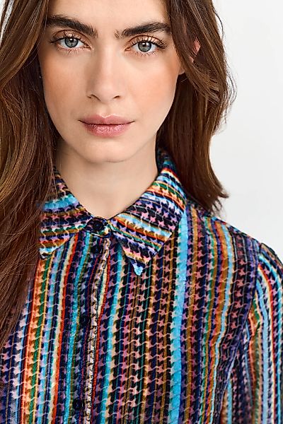 RICHROYAL Chiffonbluse, gestreift, im Vintage-Style, leicht transparent günstig online kaufen