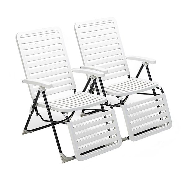 COSTWAY Gartenliege Liegestuhl, 2 St., 7-Fach günstig online kaufen