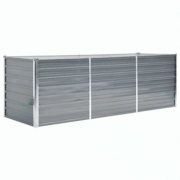 vidaXL Garten-Hochbeet Stahl 240x80x77 cm Grau 659805 günstig online kaufen