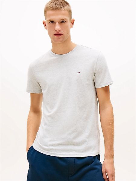 Tommy Jeans T-Shirt "TJM XSLIM JASPE HTR TEE EXT" Mit Rundhalsausschnitt günstig online kaufen