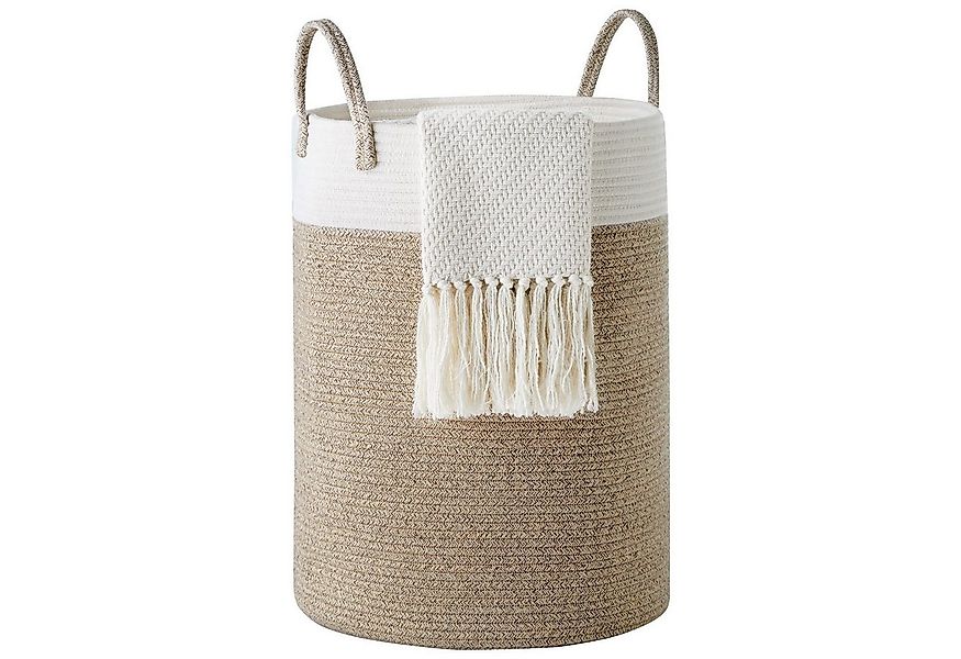 POPOLIC Wäschekorb Wäschekorb Geflochten Wäschesammler Spielzeug Aufbewahru günstig online kaufen