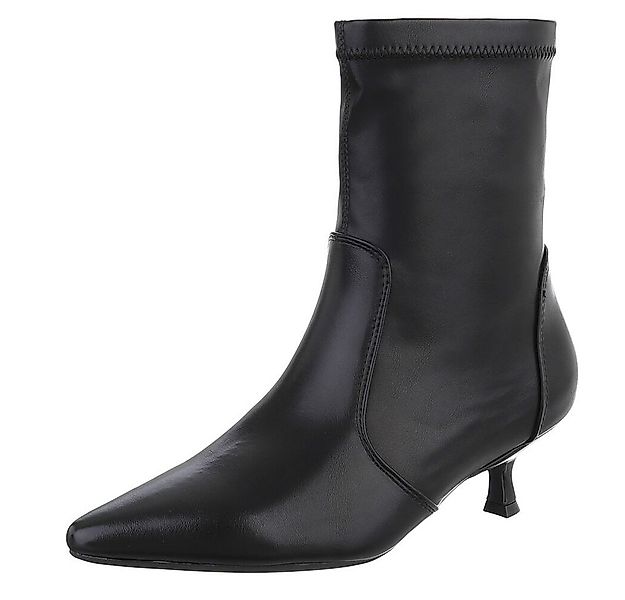 Ital-Design Elegante Stiefeletten mit spitzem Absatz für Damen Stiefelette günstig online kaufen
