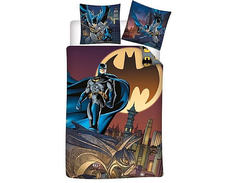 Batman Bettwäsche Set aus Poly-Baumwolle Decke & Kissenbezug 140x200 + 65x6 günstig online kaufen
