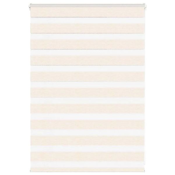 vidaXL Doppelrollo Marmorbeige 95x100 cm Stoffbreite 90,9 cm Polyester 4014 günstig online kaufen