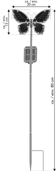 Northpoint Gartenstecker LED Solar Gartenstäbe Außenbereich günstig online kaufen