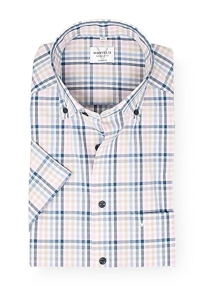 MARVELIS Kurzarmhemd Modern Fit normale, leicht günstig online kaufen