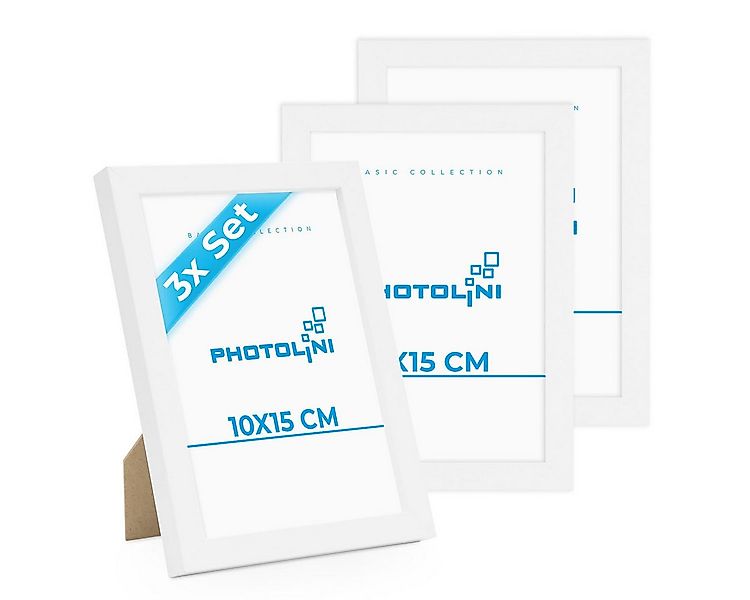 PHOTOLINI Bilderrahmen 3er Set, stabiles MDF-Holz, mit Acrylglas, extra Zub günstig online kaufen