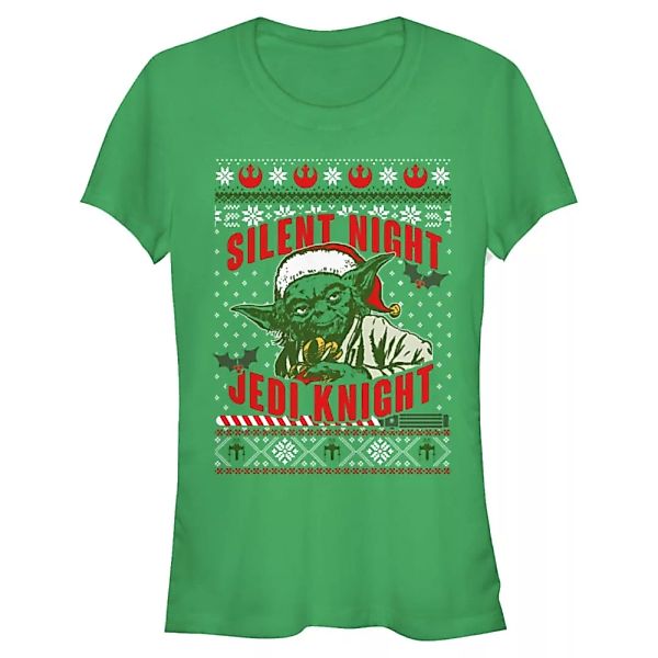 Star Wars - Yoda Silent Knight - Weihnachten - Frauen T-Shirt günstig online kaufen
