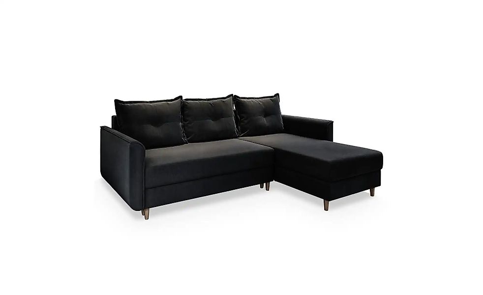 MASSENO Ecksofa mit Schlaffunktion Pisan ¦ schwarz ¦ Maße (cm): B: 220 H: 9 günstig online kaufen