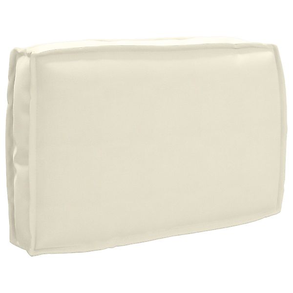 vidaXL Sitzauflage Paletten-Rückenkissen Creme 60x40x12 cm günstig online kaufen