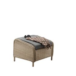 Destiny Fußhocker CASA, 66x58cm, Aluminium, Polyrattan, günstig online kaufen