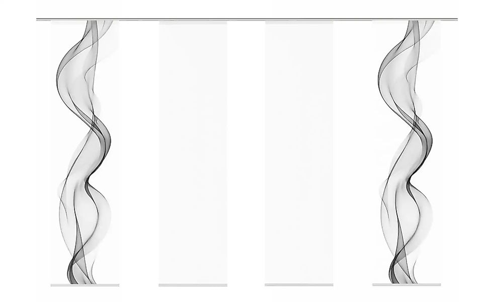 HOME WOHNIDEEN Schiebegardine "ALBERTA" Klettband 4 Stk. tlg. HxB: 245x60, günstig online kaufen