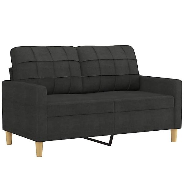 vidaXL 2-Sitzer-Sofa Schwarz 120 cm Stoff 359087 günstig online kaufen