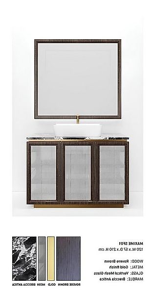 Xlmoebel Waschbeckenunterschrank Italienisches Badezimmer Waschbecken in Br günstig online kaufen