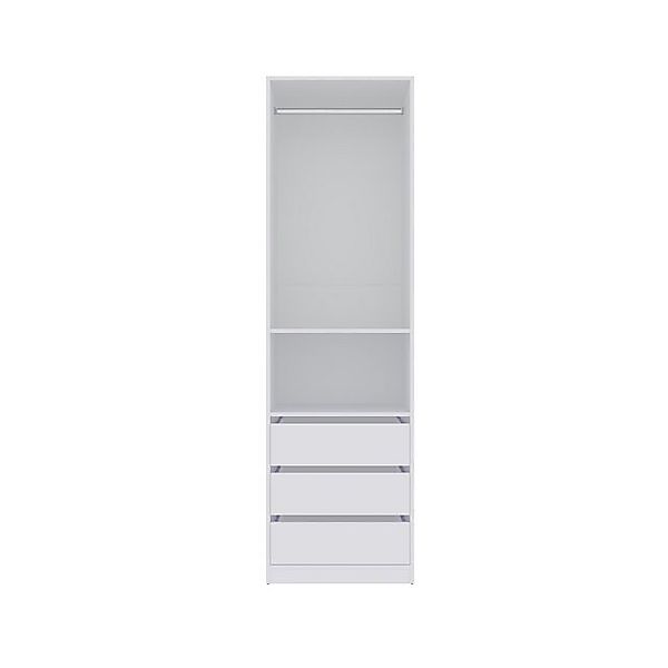 Marmex Möbel Kleiderschrank TRES 04B Regal mit drei Schubladen und Kleiders günstig online kaufen
