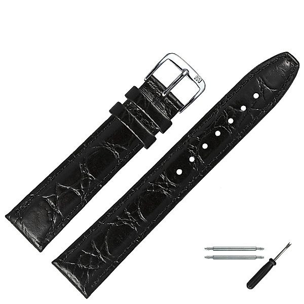 MARBURGER Uhrenarmband 18mm Leder Kroko (Caiman) günstig online kaufen