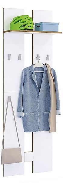 VCM Garderobenschrank Holz Set Dielenmöbel Gardeobe Kleiderhaken Salia L günstig online kaufen