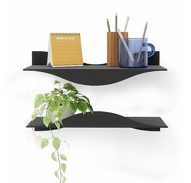 Umbra Wandregal Surf 2er Set Schwarz, 2-tlg. günstig online kaufen